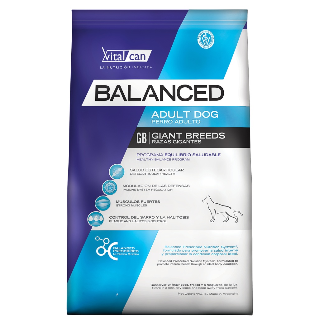 Balanced Perro Adult giant breeds 20 kg