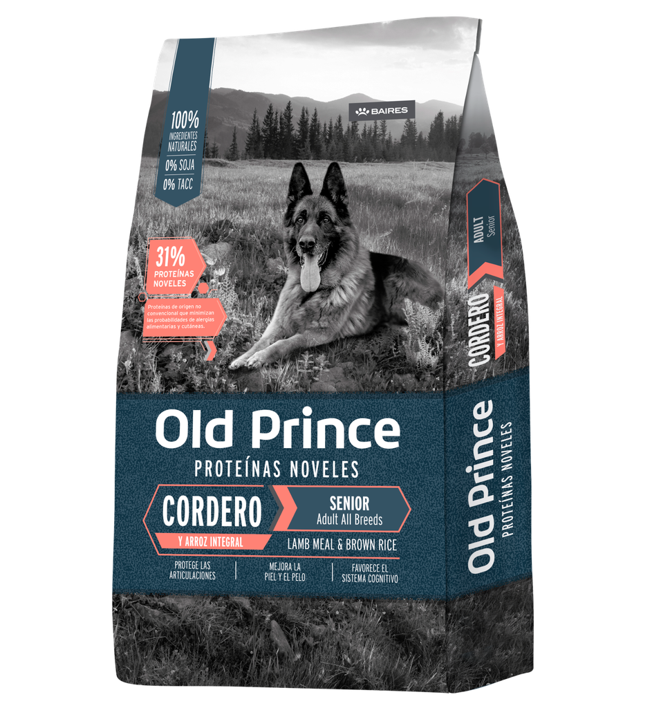 Old Prince Perro Senior Noveles Cordero Todos los tamaños