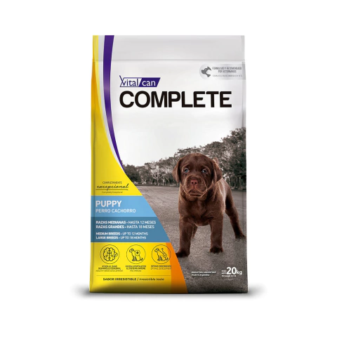 Complete Perro Puppy razas medianas y grandes