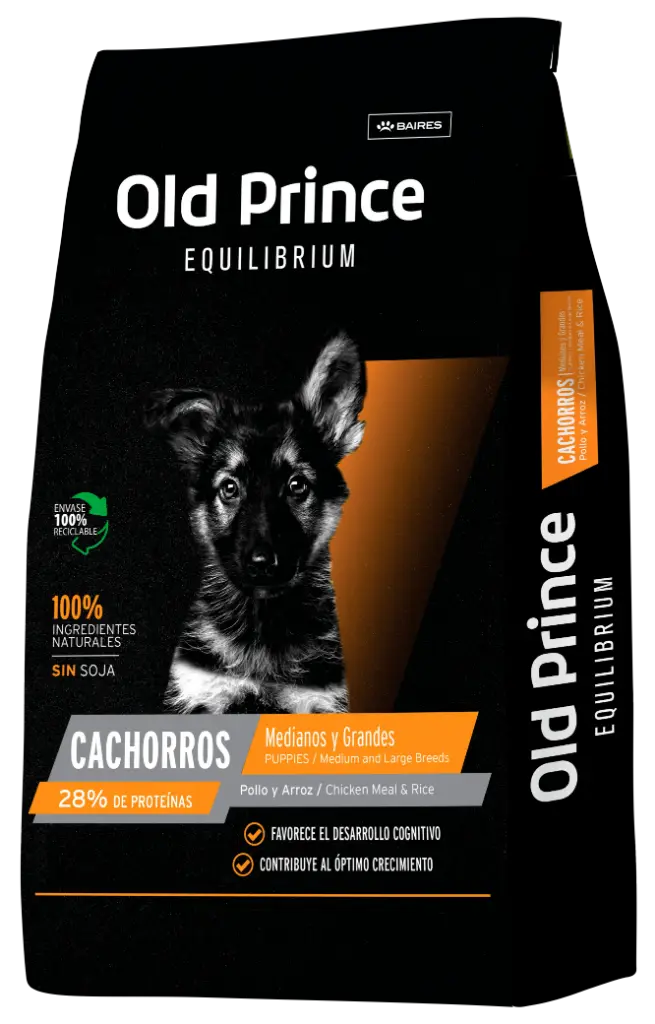 Old Prince Perro Cachorro Equilibrium Medianos y Grandes