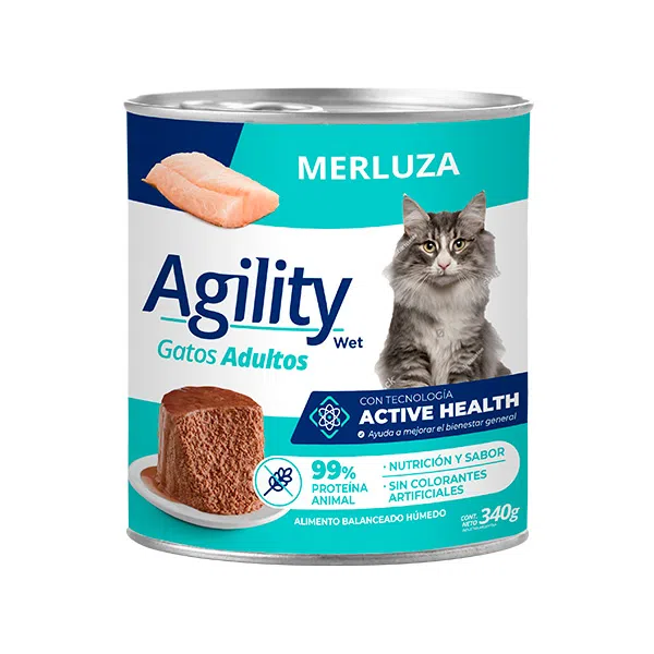 Agility Lata Gato Adulto Merluza 340 g