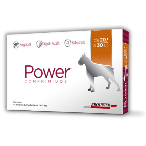 Comprimido Power 2100mg Perro de 20,1 a 30 kg (pipeta)