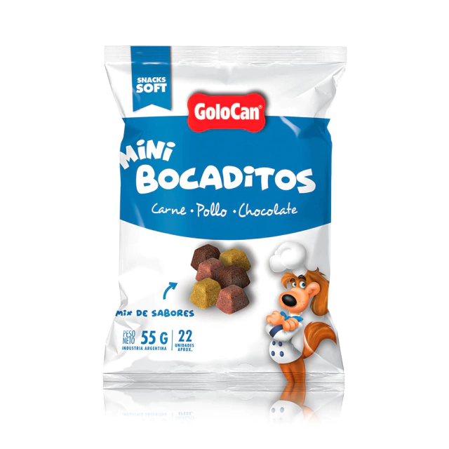 Mini Bocaditos Carne Pollo y Chocolate 55 g