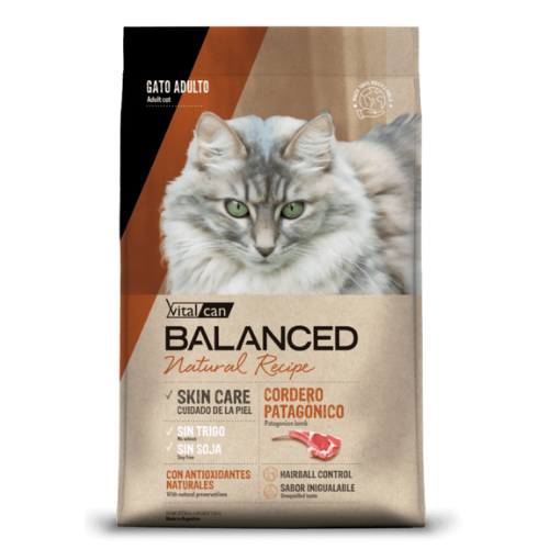 Balanced Gato Adulto Natural Recipe Cordero