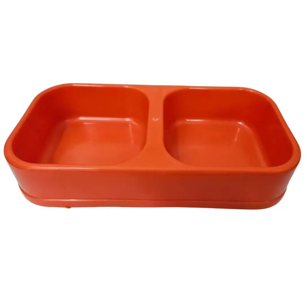 Comedero cuadrado doble