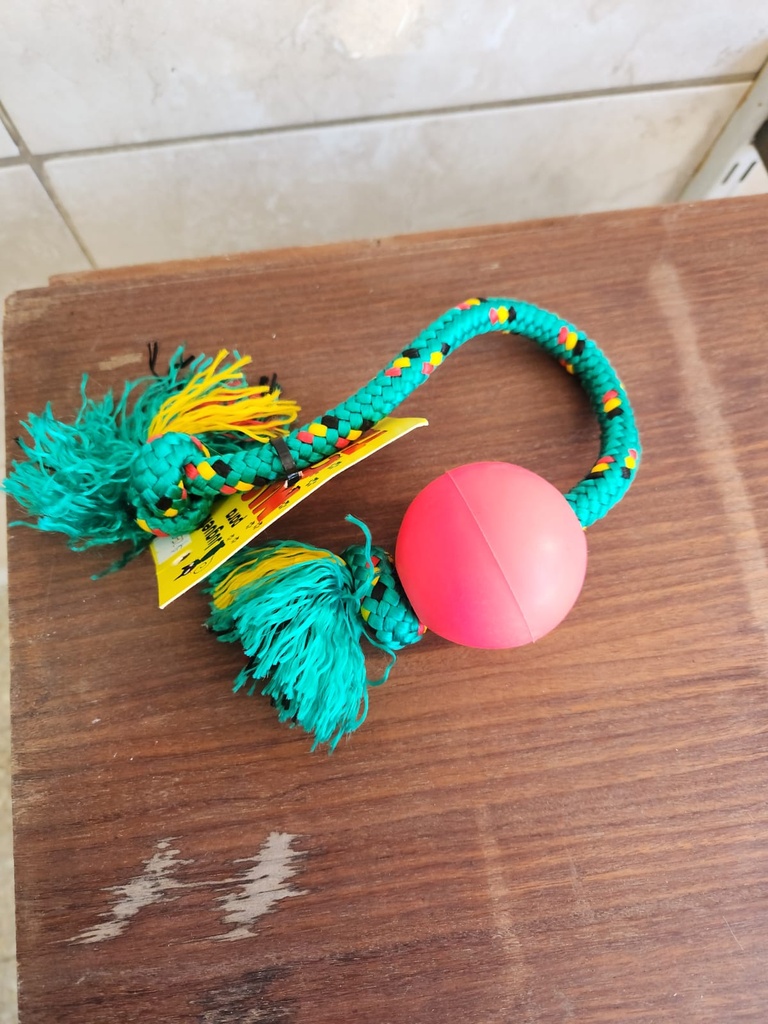 Pelota con soga mediana