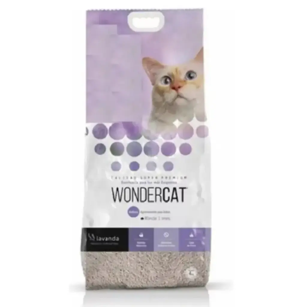 Piedras Aglomerantes Esferas de Bentonita Wondercat Lavanda 4 Kg