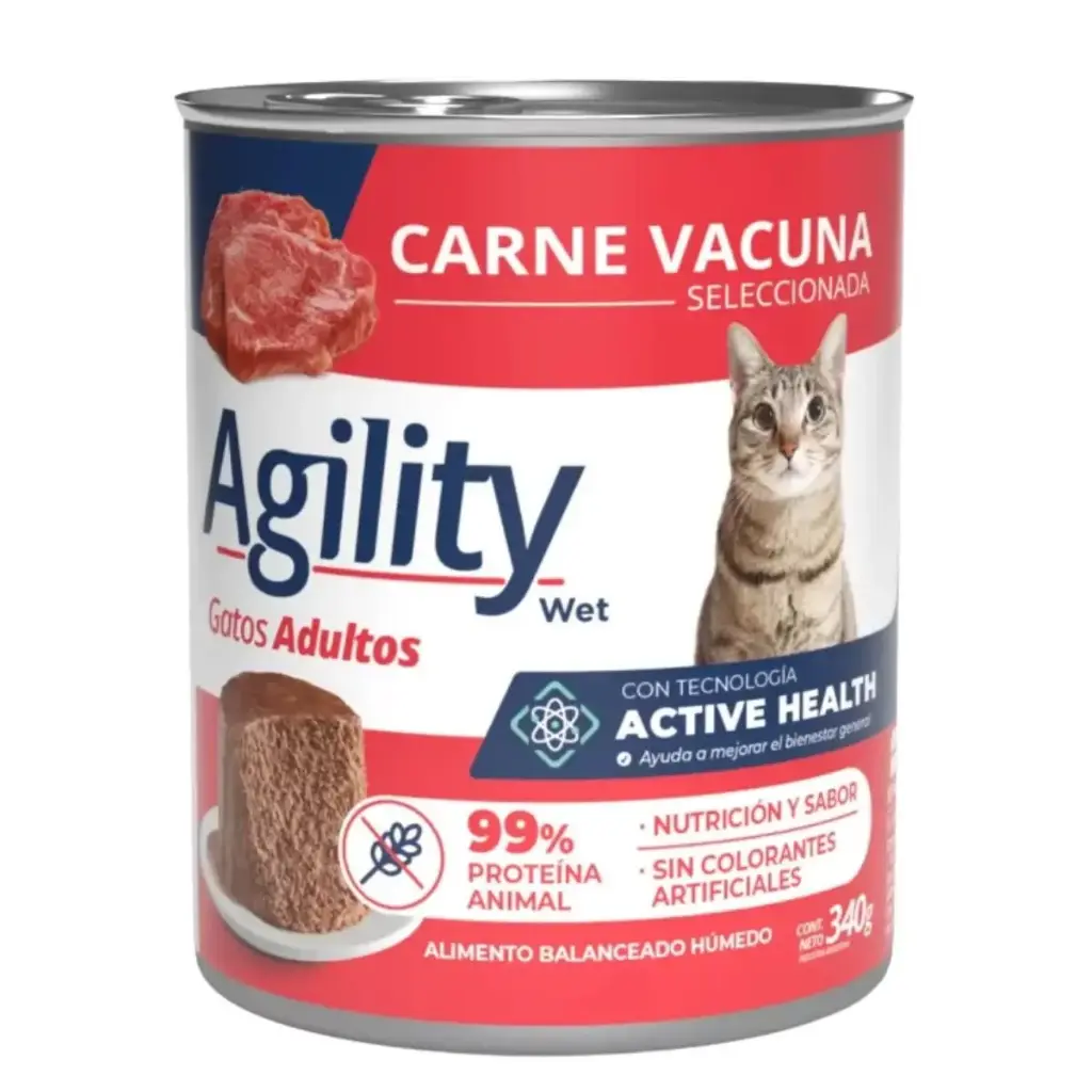 Agility Lata Gato Adulto Carne 340 g 