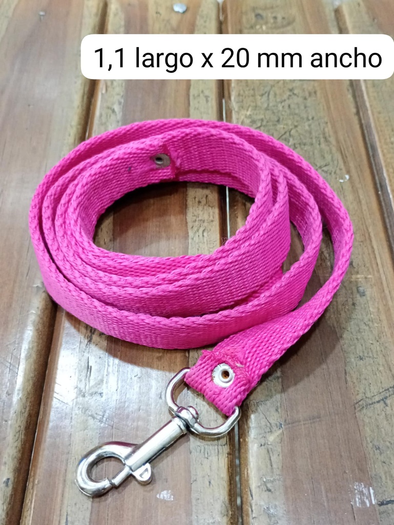 Correa lisa 20mm ancho y 1,1 mts largo