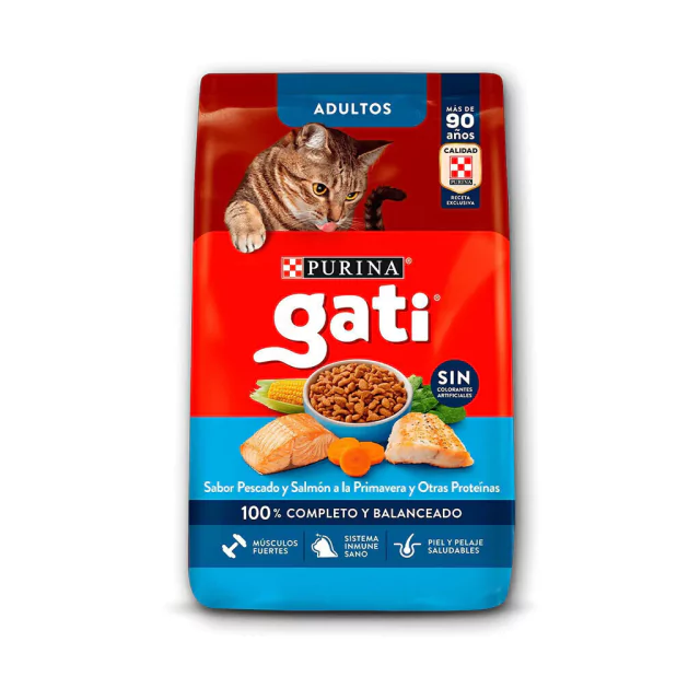 Gati Gato Adulto Pescado y Salmon