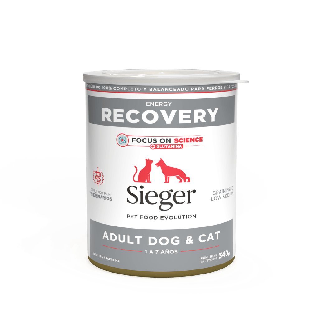 Sieger Lata Recovery Perros y Gatos Adultos