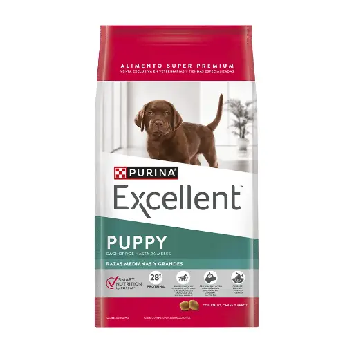 [1331] Excellent Perro Cachorro Pollo y Arroz Razas Medianas y Grandes