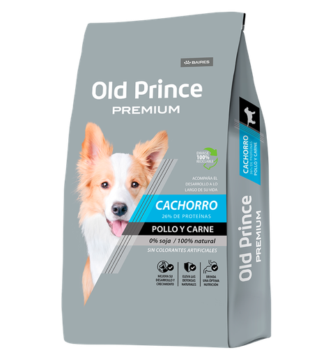 [1562] Old Prince Perro Cachorros Premium Pollo y Carne