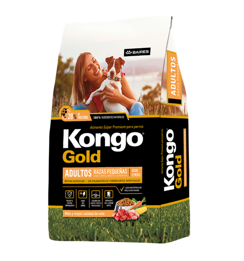 [1437] Kongo Perro Gold Adultos Razas Pequeñas 15 Kg