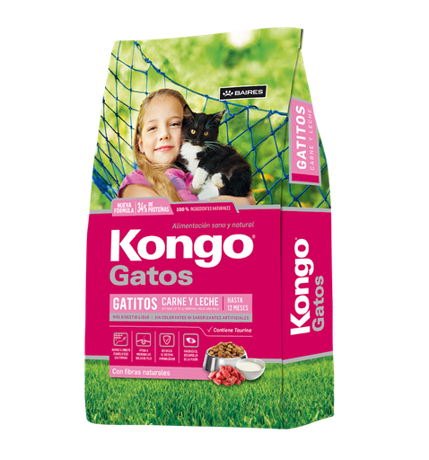 [1432] Kongo Gato Gatitos Sabor Carne y Leche 8 Kg