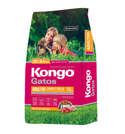 [1431] Kongo Gato Adultos Sabor Carne y Pollo 15 Kg