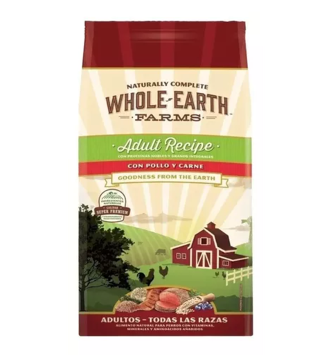 [2298] Whole Earth Farms Perro Adultos recipe con pollo y carne