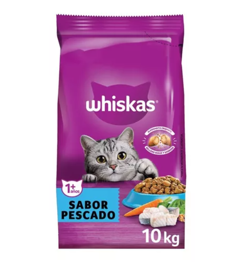 [2277] Whiskas Gato Adultos 1+ sabor pescado