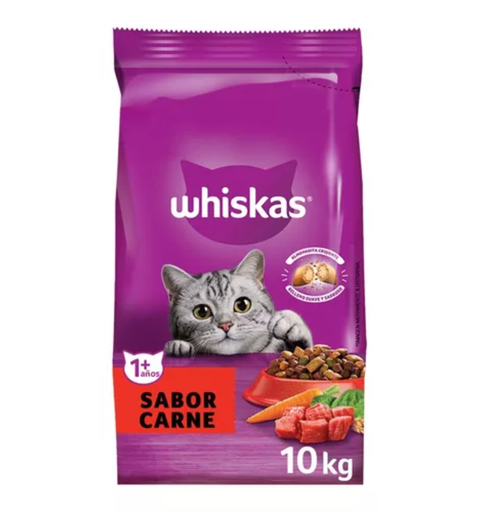 [2276] Whiskas Gato Adultos 1+ sabor carne