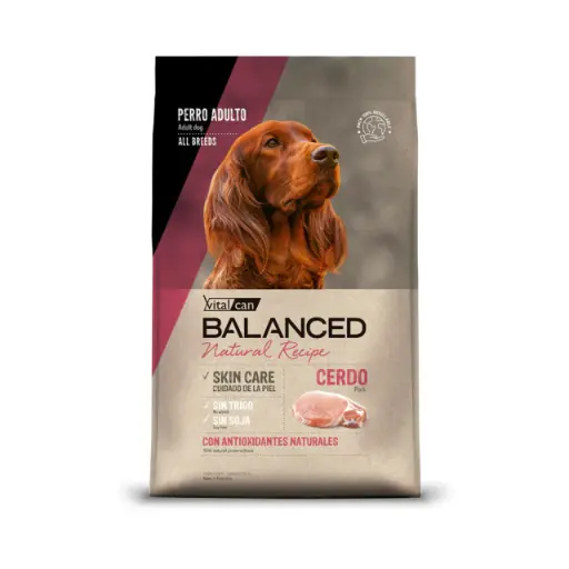 [1080] Balanced Perro Natural Recipe sabor cerdo y arroz