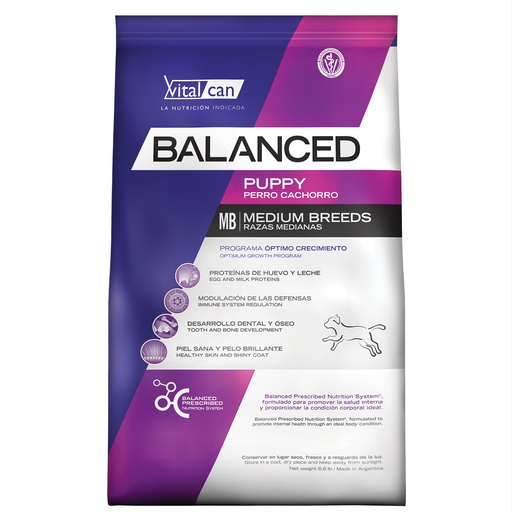 [1082] Balanced Perro Puppy Razas Medianas
