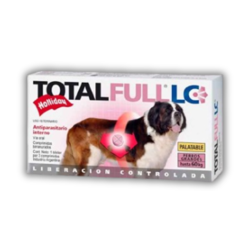 [1211] Comprimido Antiparasitario Total Full LC hasta Holliday 60 Kg