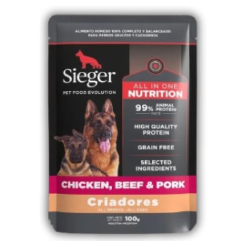 [2162] Sieger Pouch Criadores Perro  100 g
