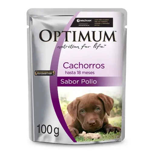 [1571] Optimum Pouch Perro Cachorro Pollo 85 g