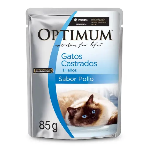 [1568] Optimum Pouch Gato Castrado Pollo 85 g