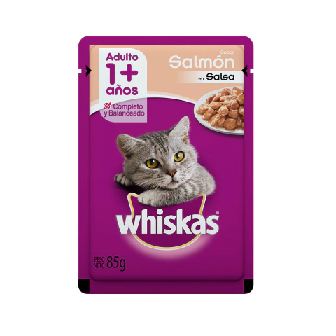 [2291] Whiskas Pouch Adulto Salmon en Salsa 85 g