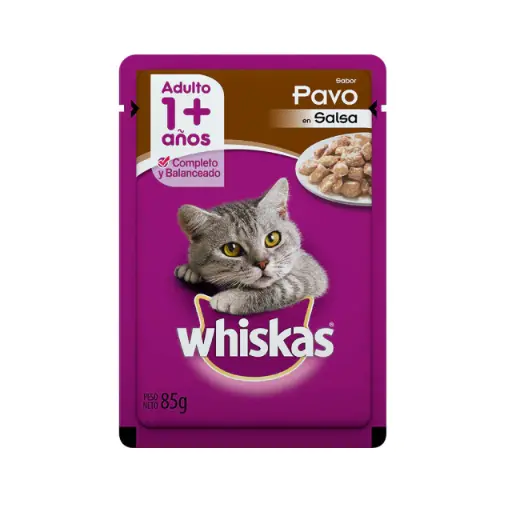 [2288] Whiskas Pouch Adulto Pavo en Salsa 85 g