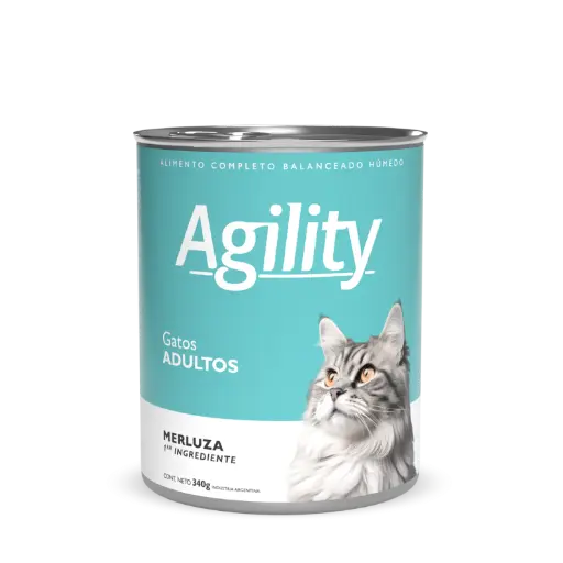 [1018] Agility Lata Gato Adulto Merluza 340 g