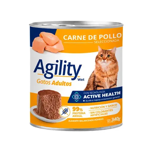 [1019] Agility Lata Gato Adulto Pollo 340 g