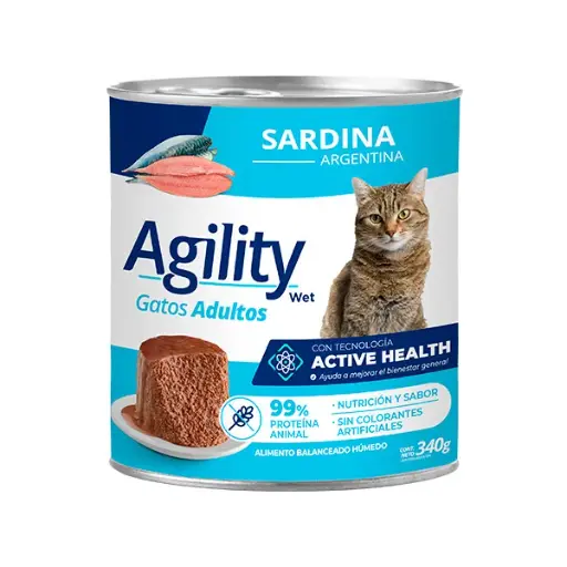 [1020] Agility Lata Gato Adulto Sardina 340 g