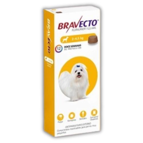 [1214] Comprimido Masticable Bravecto Perro de 2 a 4,5 Kg (pipeta)