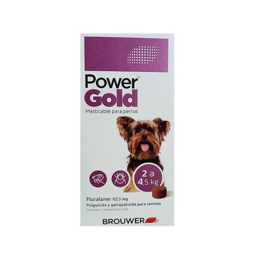 [1106] Bocadito Masticable Power Gold Perro de 2 a 4,5 Kg (pipeta)
