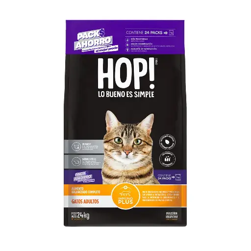 [1387] Hop Gato Adulto Pack Ahorro 24 Kg