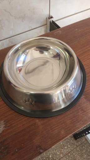 [1179] Comedero acero mediano 21 cm