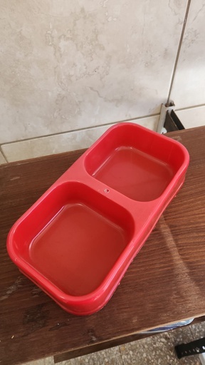 [1182] Comedero cuadrado doble