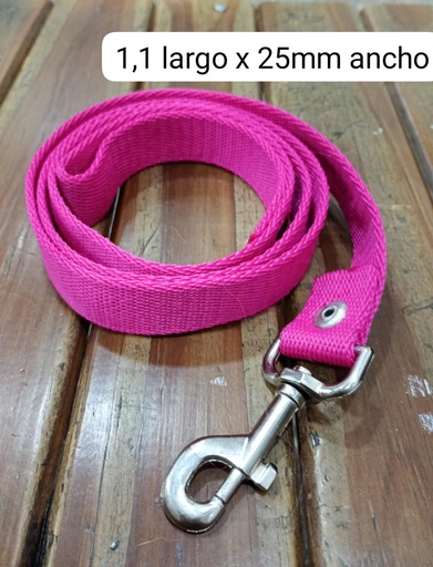 Correa lisa 25mm ancho y 1,1 mts largo