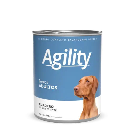 [1790] Agility Lata Perro Adulto Cordero 340 g